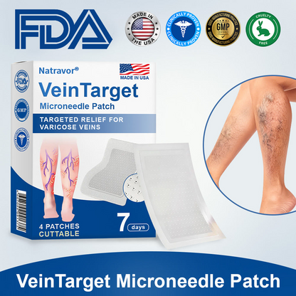 🇺🇸👨‍⚕️🦵✅𝐍𝐚𝐭𝐫𝐚𝐯𝐨𝐫® VeinTarget Microneedle Patch⚡Instant Relief, Long-Term Results