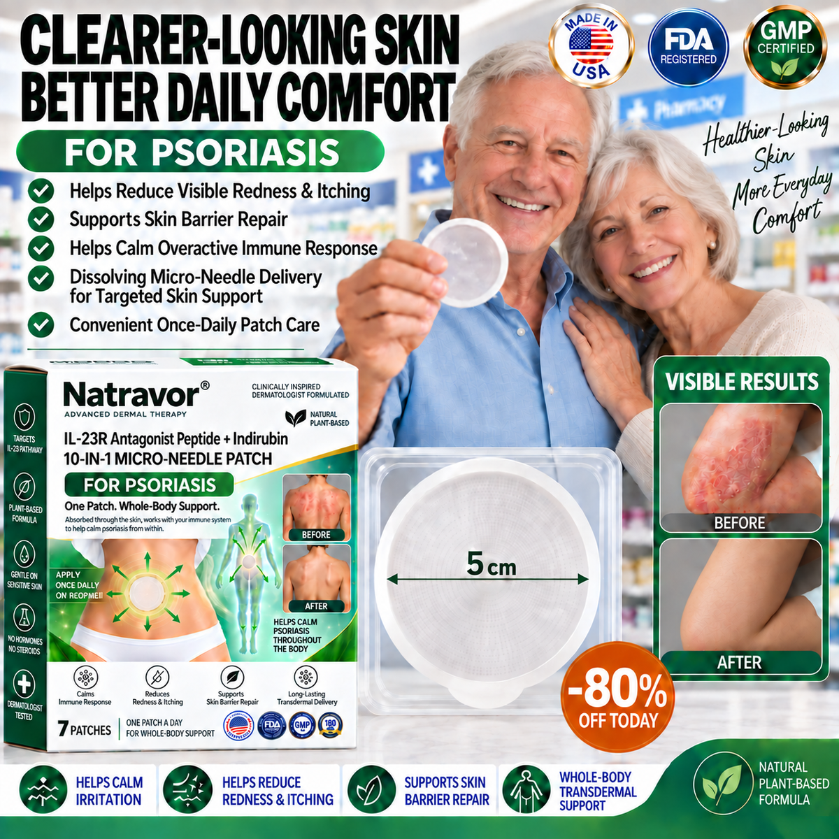 🔥 Only 10 left! Get 30% OFF your second purchase! Natravor® helps reduce visible scaling, redness, dryness & itching while supporting psoriasis-prone skin. Limited stock — don’t miss out! 💚