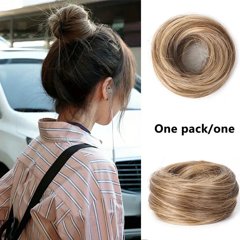 ✨Synthetic Messy Bun Hair Piece for Women, Curly Updo Scrunchie Extension👑 ✨