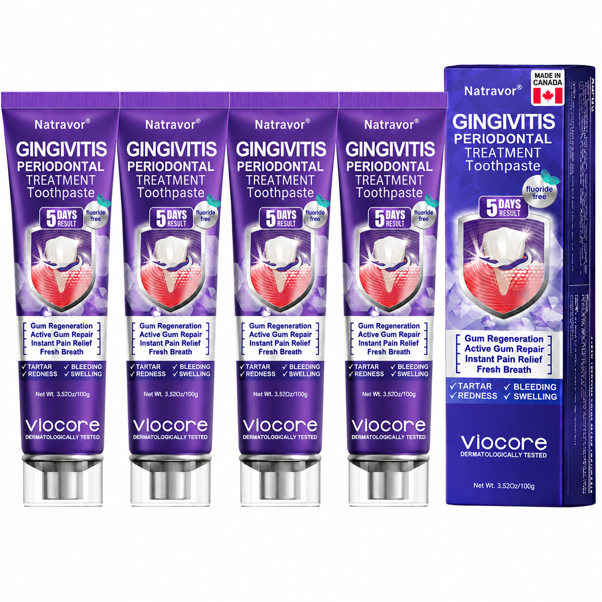 🦷𝐍𝐚𝐭𝐫𝐚𝐯𝐨𝐫® VioCore Bee Venom Gingivitis & Periodontitis Treatment Toothpaste