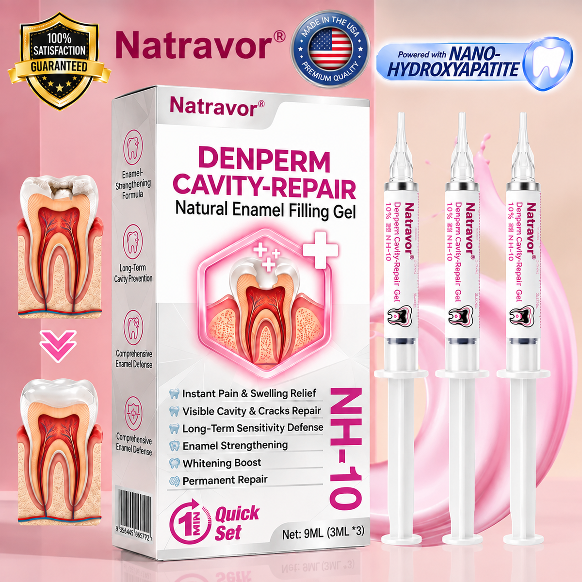 🔥Natravor® DenPerm Cavity-Repair Natural Enamel Filling Gel