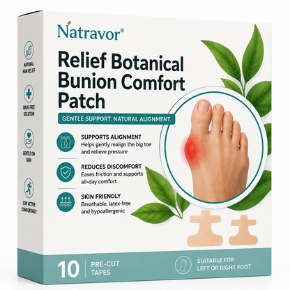 🏅Natravor® Relief Botanical Bunion Comfort Patcht👠💃（Physical Stretch Support + Botanical Comfort Formula)a
