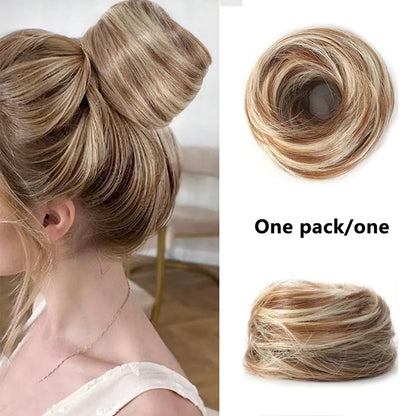 ✨Synthetic Messy Bun Hair Piece for Women, Curly Updo Scrunchie Extension👑 ✨