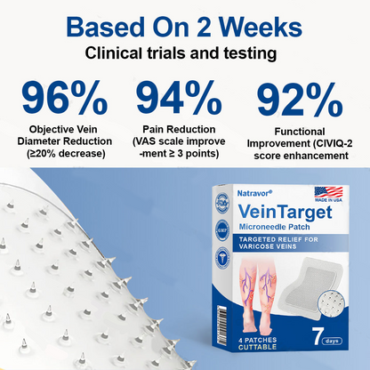 🇺🇸👨‍⚕️🦵✅𝐍𝐚𝐭𝐫𝐚𝐯𝐨𝐫® VeinTarget Microneedle Patch⚡Instant Relief, Long-Term Results