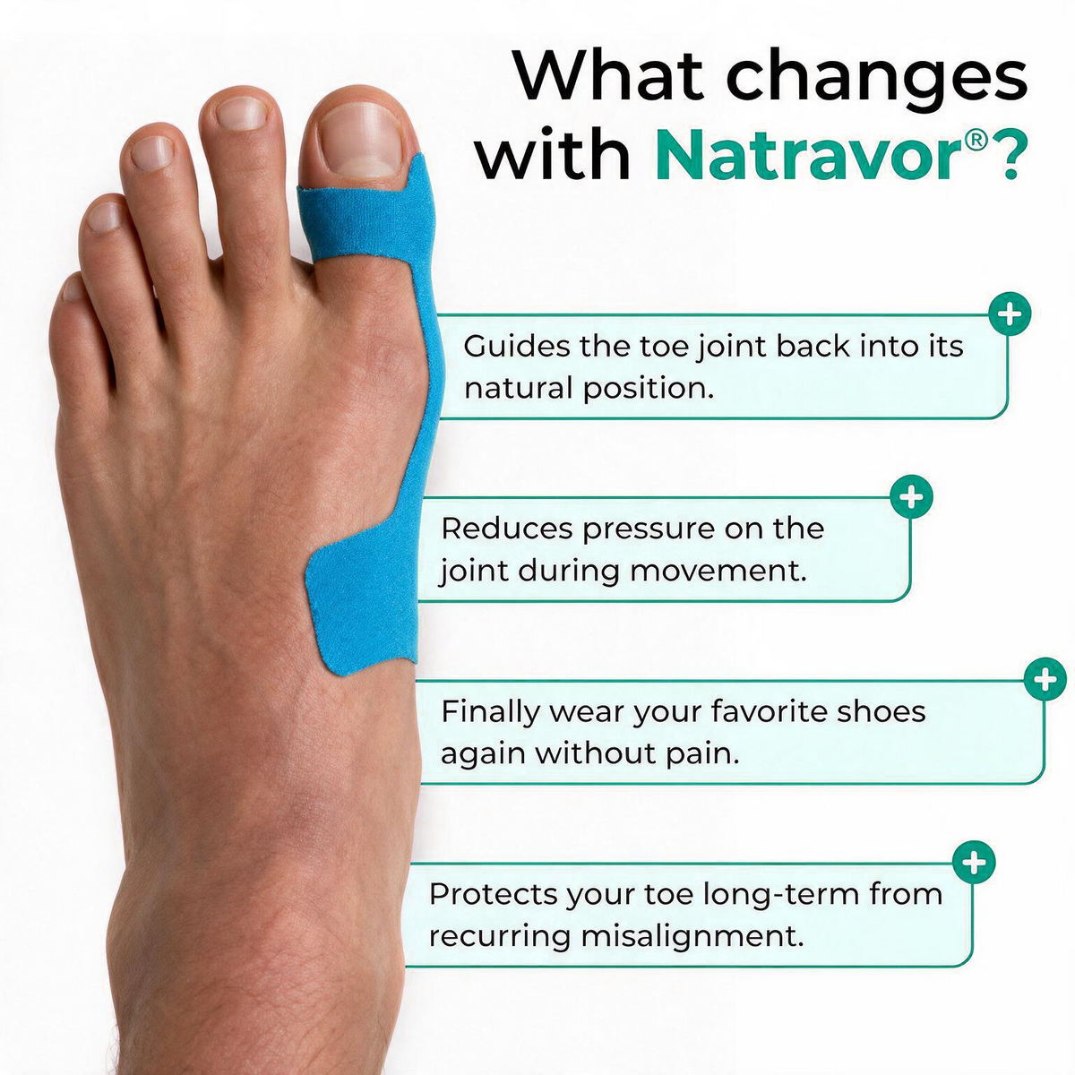 🏅Natravor® Relief Botanical Bunion Comfort Patcht👠💃（Physical Stretch Support + Botanical Comfort Formula)b