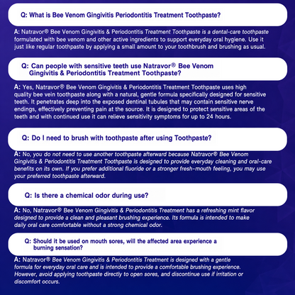 𝐍𝐚𝐭𝐫𝐚𝐯𝐨𝐫® VioCore Bee Venom Gingivitis & Periodontitis Treatment Toothpaste