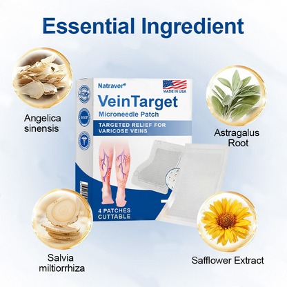 🇺🇸👨‍⚕️🦵✅𝐍𝐚𝐭𝐫𝐚𝐯𝐨𝐫® VeinTarget Microneedle Patch⚡Instant Relief, Long-Term Results