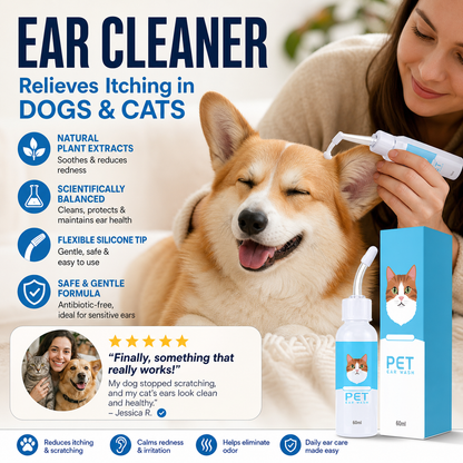 👩‍⚕️ 𝐍𝐚𝐭𝐫𝐚𝐯𝐨𝐫® Ear Cleaning Solution for Pets ✅ Helps Reduce Ear Odor, Earwax Buildup, Yeast Overgrowth & Scratching 🐶🐱