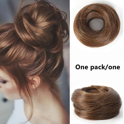 ✨Synthetic Messy Bun Hair Piece for Women, Curly Updo Scrunchie Extension👑 ✨