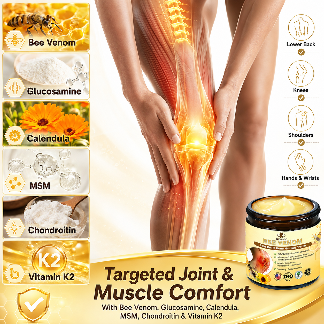 🐝Natravor® 𝐁𝐞𝐞-𝐕𝐞𝐧𝐨𝐦 𝐏𝐚𝐢𝐧-𝐑𝐞𝐥𝐢𝐞𝐟 𝐁𝐨𝐧𝐞 𝐇𝐞𝐚𝐥𝐢𝐧𝐠 𝐂𝐫𝐞𝐚𝐦(𝐒𝐩𝐞𝐜𝐢𝐚𝐥𝐥𝐲 𝐟𝐨𝐫 𝐨𝐥𝐝𝐞𝐫 𝐚𝐝𝐮𝐥𝐭𝐬 & 𝐀𝐀𝐎𝐒 𝐫𝐞𝐜𝐨𝐦𝐦𝐞𝐧𝐝𝐬)