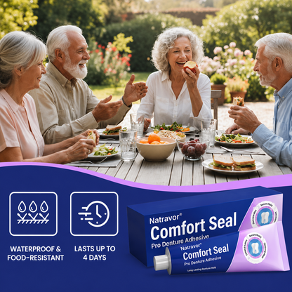 🔥 LIMITED SPECIAL OFFER 🔥𝐍𝐚𝐭𝐫𝐚𝐯𝐨𝐫® DeComfort Seal Pro Denture Adhesive🦷💜FDA Certified (Clinically Proven 96-   Hour Lock Hold for   Secure, Comfortable &   Zinc-Free Denture Fit)