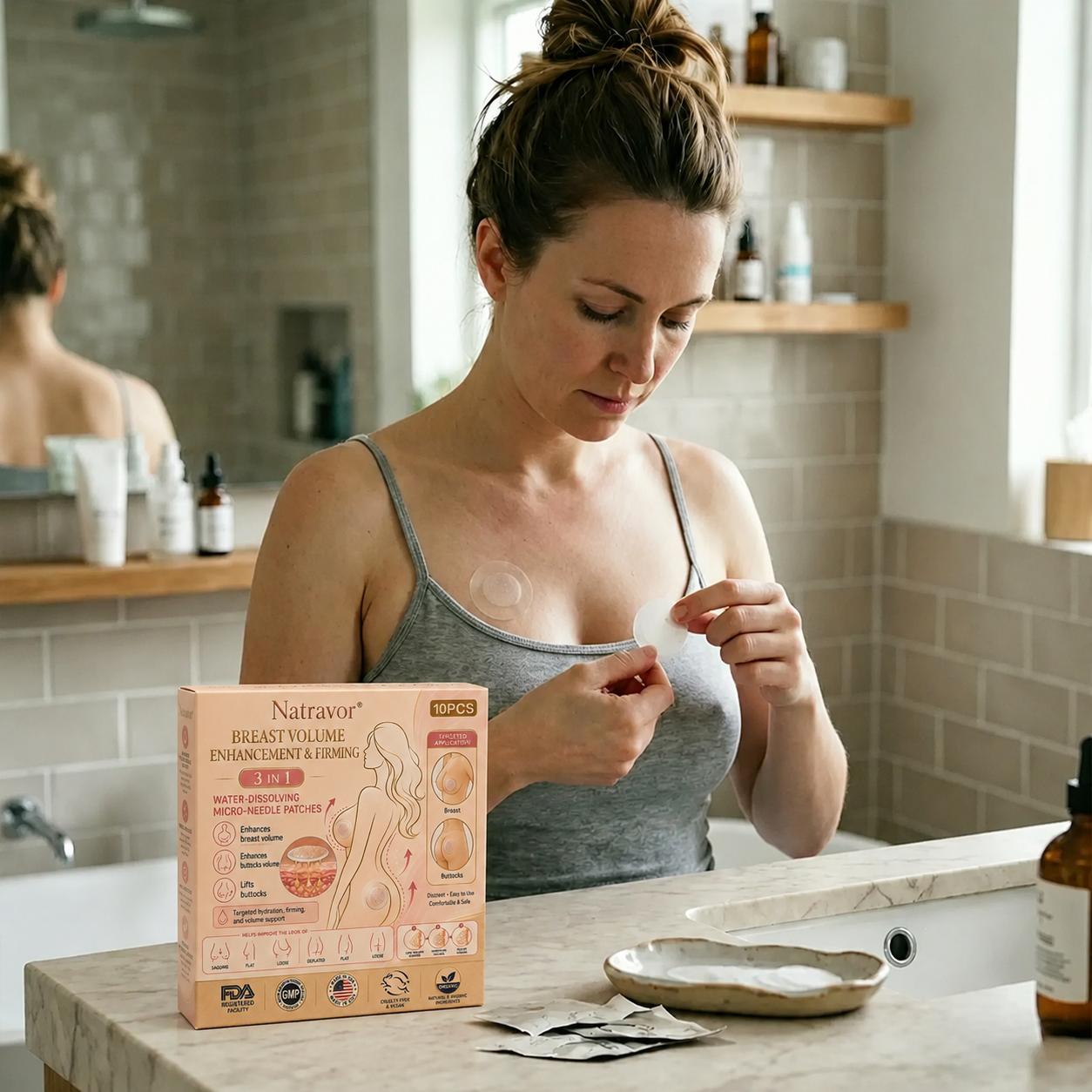 𝐍𝐚𝐭𝐫𝐚𝐯𝐨𝐫® Advanced Nano-Microneedle Breast Contouring & Care Patch 🍅
