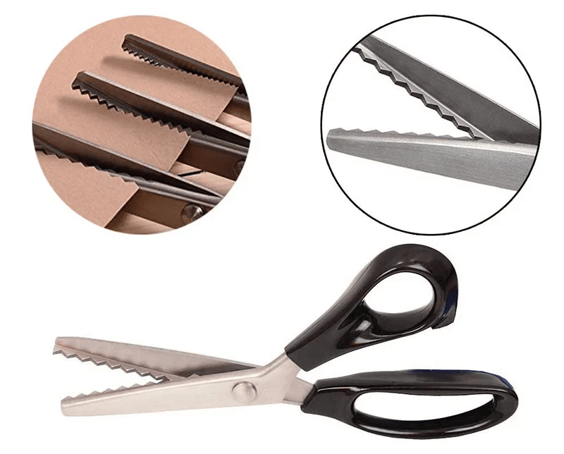 🏆Limited Time Sale 49% OFF 🧵✂️Stainless Steel Pinking Shears – 9.1" Zig Zag Fabric Scissors for Sewing, Quilting, Dressmaking & DIY Crafts