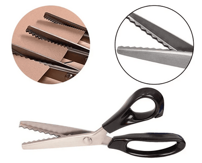 🏆Limited Time Sale 49% OFF 🧵✂️Stainless Steel Pinking Shears – 9.1" Zig Zag Fabric Scissors for Sewing, Quilting, Dressmaking & DIY Crafts