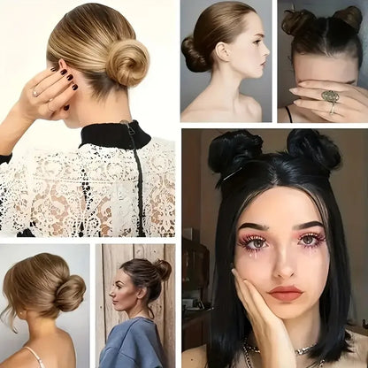 ✨Synthetic Messy Bun Hair Piece for Women, Curly Updo Scrunchie Extension👑 ✨