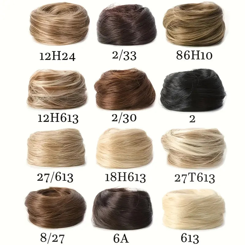 ✨Synthetic Messy Bun Hair Piece for Women, Curly Updo Scrunchie Extension👑 ✨